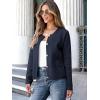imageANRABESS Women Striped Cardigan Sweaters Button Down Cropped Knit Lady Jackets Coat 2025 Fall Outfits Trendy ClothesNavy Blue