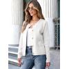 imageANRABESS Women Striped Cardigan Sweaters Button Down Cropped Knit Lady Jackets Coat 2025 Fall Outfits Trendy ClothesWhite