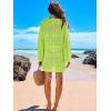 imageANRABESS Women Swimsuit Crochet Swim Cover Up 2025 Summer Bathing Suit Swimwear Mesh Knit Beach Dress Vacation OutfitsGreen