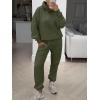 imageANRABESS Womens 2 Piece Outfits Lounge Hoodie Oversized Sweatshirt Jogger Sweatpants Y2K Tracksuit Sweatsuit Set Fall ClothesArmy Green