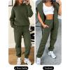 imageANRABESS Womens 2 Piece Outfits Lounge Hoodie Oversized Sweatshirt Jogger Sweatpants Y2K Tracksuit Sweatsuit Set Fall ClothesArmy Green