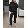 imageANRABESS Womens 2 Piece Outfits Lounge Hoodie Oversized Sweatshirt Jogger Sweatpants Y2K Tracksuit Sweatsuit Set Fall ClothesBlack