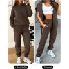 imageANRABESS Womens 2 Piece Outfits Lounge Hoodie Oversized Sweatshirt Jogger Sweatpants Y2K Tracksuit Sweatsuit Set Fall ClothesBrown