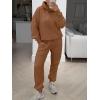 imageANRABESS Womens 2 Piece Outfits Lounge Hoodie Oversized Sweatshirt Jogger Sweatpants Y2K Tracksuit Sweatsuit Set Fall ClothesBurnt Orange Brown