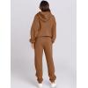imageANRABESS Womens 2 Piece Outfits Lounge Hoodie Oversized Sweatshirt Jogger Sweatpants Y2K Tracksuit Sweatsuit Set Fall ClothesBurnt Orange Brown