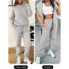 imageANRABESS Womens 2 Piece Outfits Lounge Hoodie Oversized Sweatshirt Jogger Sweatpants Y2K Tracksuit Sweatsuit Set Fall ClothesGrey