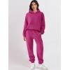imageANRABESS Womens 2 Piece Outfits Lounge Hoodie Oversized Sweatshirt Jogger Sweatpants Y2K Tracksuit Sweatsuit Set Fall ClothesHot Pink