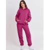 imageANRABESS Womens 2 Piece Outfits Lounge Hoodie Oversized Sweatshirt Jogger Sweatpants Y2K Tracksuit Sweatsuit Set Fall ClothesHot Pink