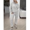 imageANRABESS Womens 2 Piece Outfits Lounge Hoodie Oversized Sweatshirt Jogger Sweatpants Y2K Tracksuit Sweatsuit Set Fall ClothesLight Gray