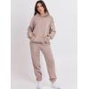 imageANRABESS Womens 2 Piece Outfits Lounge Hoodie Oversized Sweatshirt Jogger Sweatpants Y2K Tracksuit Sweatsuit Set Fall ClothesLight Khaki