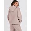 imageANRABESS Womens 2 Piece Outfits Lounge Hoodie Oversized Sweatshirt Jogger Sweatpants Y2K Tracksuit Sweatsuit Set Fall ClothesLight Khaki
