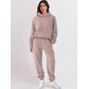 imageANRABESS Womens 2 Piece Outfits Lounge Hoodie Oversized Sweatshirt Jogger Sweatpants Y2K Tracksuit Sweatsuit Set Fall ClothesLight Khaki