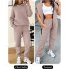 imageANRABESS Womens 2 Piece Outfits Lounge Hoodie Oversized Sweatshirt Jogger Sweatpants Y2K Tracksuit Sweatsuit Set Fall ClothesLight Khaki