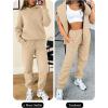 imageANRABESS Womens 2 Piece Outfits Lounge Hoodie Oversized Sweatshirt Jogger Sweatpants Y2K Tracksuit Sweatsuit Set Fall ClothesLight Yellow