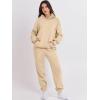imageANRABESS Womens 2 Piece Outfits Lounge Hoodie Oversized Sweatshirt Jogger Sweatpants Y2K Tracksuit Sweatsuit Set Fall ClothesLight Yellow