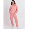 imageANRABESS Womens 2 Piece Outfits Lounge Hoodie Oversized Sweatshirt Jogger Sweatpants Y2K Tracksuit Sweatsuit Set Fall ClothesPink