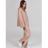 imageANRABESS Womens 2 Piece Outfits Oversized Knit Sweater Set Wide Leg Pant Cozy Lounge Matching Pajama Sets 2025 Trendy ClothesDeep Apricot