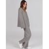 imageANRABESS Womens 2 Piece Outfits Oversized Knit Sweater Set Wide Leg Pant Cozy Lounge Matching Pajama Sets 2025 Trendy ClothesDeep Grey