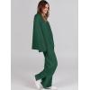 imageANRABESS Womens 2 Piece Outfits Oversized Knit Sweater Set Wide Leg Pant Cozy Lounge Matching Pajama Sets 2025 Trendy ClothesGrass Green