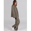 imageANRABESS Womens 2 Piece Outfits Oversized Knit Sweater Set Wide Leg Pant Cozy Lounge Matching Pajama Sets 2025 Trendy ClothesKhaki Green