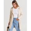imageANRABESS Womens Cardigan Sweater Open Front Knit Long Coatigan Dressy Casual Jacket Coat 2025 Fall Outfits Classy ClothesBeige