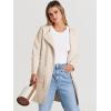 imageANRABESS Womens Cardigan Sweater Open Front Knit Long Coatigan Dressy Casual Jacket Coat 2025 Fall Outfits Classy ClothesBeige