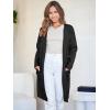 imageANRABESS Womens Cardigan Sweater Open Front Knit Long Coatigan Dressy Casual Jacket Coat 2025 Fall Outfits Classy ClothesBlack