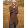 imageANRABESS Womens Cardigan Sweater Open Front Knit Long Coatigan Dressy Casual Jacket Coat 2025 Fall Outfits Classy ClothesBrown