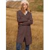 imageANRABESS Womens Cardigan Sweater Open Front Knit Long Coatigan Dressy Casual Jacket Coat 2025 Fall Outfits Classy ClothesBrown