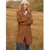 imageANRABESS Womens Cardigan Sweater Open Front Knit Long Coatigan Dressy Casual Jacket Coat 2025 Fall Outfits Classy ClothesCaramel