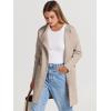 imageANRABESS Womens Cardigan Sweater Open Front Knit Long Coatigan Dressy Casual Jacket Coat 2025 Fall Outfits Classy ClothesDeep Apricort