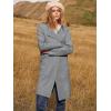 imageANRABESS Womens Cardigan Sweater Open Front Knit Long Coatigan Dressy Casual Jacket Coat 2025 Fall Outfits Classy ClothesDeep Grey