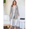 imageANRABESS Womens Cardigan Sweater Open Front Knit Long Coatigan Dressy Casual Jacket Coat 2025 Fall Outfits Classy ClothesGray