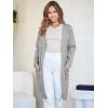 imageANRABESS Womens Cardigan Sweater Open Front Knit Long Coatigan Dressy Casual Jacket Coat 2025 Fall Outfits Classy ClothesGray