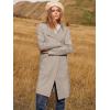 imageANRABESS Womens Cardigan Sweater Open Front Knit Long Coatigan Dressy Casual Jacket Coat 2025 Fall Outfits Classy ClothesGray Apricort