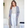 imageANRABESS Womens Cardigan Sweater Open Front Knit Long Coatigan Dressy Casual Jacket Coat 2025 Fall Outfits Classy ClothesGray Blue