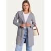 imageANRABESS Womens Cardigan Sweater Open Front Knit Long Coatigan Dressy Casual Jacket Coat 2025 Fall Outfits Classy ClothesGrey