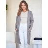 imageANRABESS Womens Cardigan Sweater Open Front Knit Long Coatigan Dressy Casual Jacket Coat 2025 Fall Outfits Classy ClothesGrey