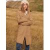 imageANRABESS Womens Cardigan Sweater Open Front Knit Long Coatigan Dressy Casual Jacket Coat 2025 Fall Outfits Classy ClothesLight Brown