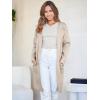 imageANRABESS Womens Cardigan Sweater Open Front Knit Long Coatigan Dressy Casual Jacket Coat 2025 Fall Outfits Classy ClothesLight Khaki