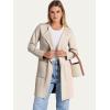 imageANRABESS Womens Cardigan Sweater Open Front Knit Long Coatigan Dressy Casual Jacket Coat 2025 Fall Outfits Classy ClothesLight Khaki