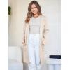 imageANRABESS Womens Cardigan Sweater Open Front Knit Long Coatigan Dressy Casual Jacket Coat 2025 Fall Outfits Classy ClothesOffwhite