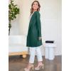 imageANRABESS Womens Cardigan Sweater Open Front Knit Long Coatigan Dressy Casual Jacket Coat 2025 Fall Outfits Classy ClothesOpal Green