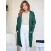 imageANRABESS Womens Cardigan Sweater Open Front Knit Long Coatigan Dressy Casual Jacket Coat 2025 Fall Outfits Classy ClothesOpal Green