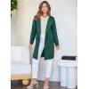 imageANRABESS Womens Cardigan Sweater Open Front Knit Long Coatigan Dressy Casual Jacket Coat 2025 Fall Outfits Classy ClothesOpal Green