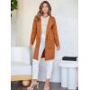 imageANRABESS Womens Cardigan Sweater Open Front Knit Long Coatigan Dressy Casual Jacket Coat 2025 Fall Outfits Classy ClothesOrange Rust