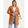 imageANRABESS Womens Cardigan Sweater Open Front Knit Long Coatigan Dressy Casual Jacket Coat 2025 Fall Outfits Classy ClothesOrange Rust