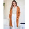 imageANRABESS Womens Cardigan Sweater Open Front Knit Long Coatigan Dressy Casual Jacket Coat 2025 Fall Outfits Classy ClothesOrange Rust