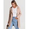 imageANRABESS Womens Cardigan Sweater Open Front Knit Long Coatigan Dressy Casual Jacket Coat 2025 Fall Outfits Classy ClothesPeachy Khaki
