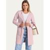 imageANRABESS Womens Cardigan Sweater Open Front Knit Long Coatigan Dressy Casual Jacket Coat 2025 Fall Outfits Classy ClothesPink